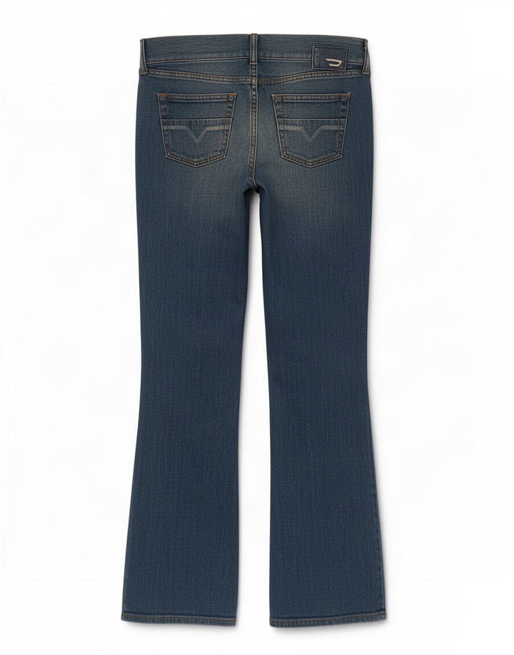 Diesel feminino bootcut jeans W29 L33 azul algodão