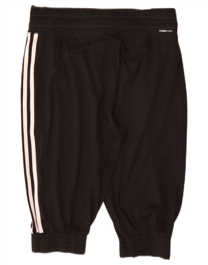 Adidas Womens Bermuda Sport Shorts UK 12 Médio Preto Poliéster