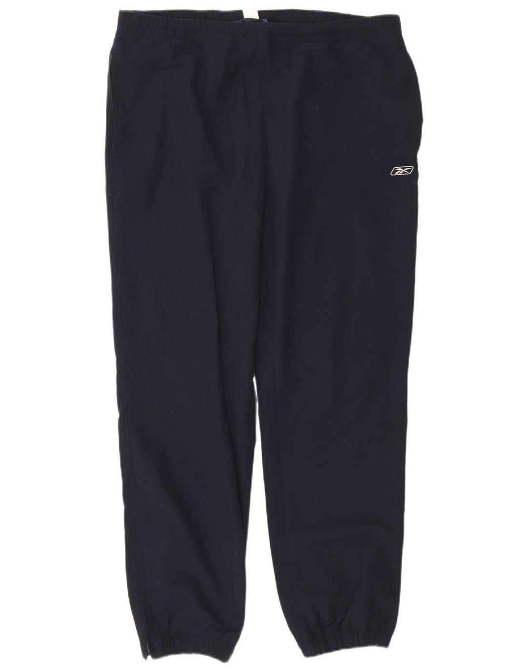 Calça de treino masculina Reebok Joggers grande poliéster azul marinho