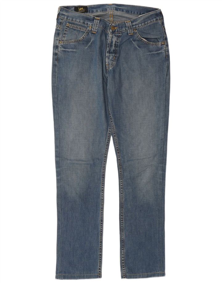 LEE Masculino Roscoe Slim Jeans W32 L34 Azul Algodão
