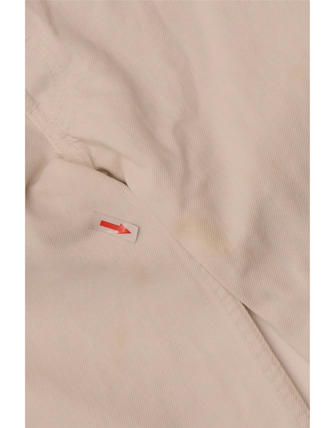 Calça jeans feminina Levi's 501 Straight W28 L32 algodão branco