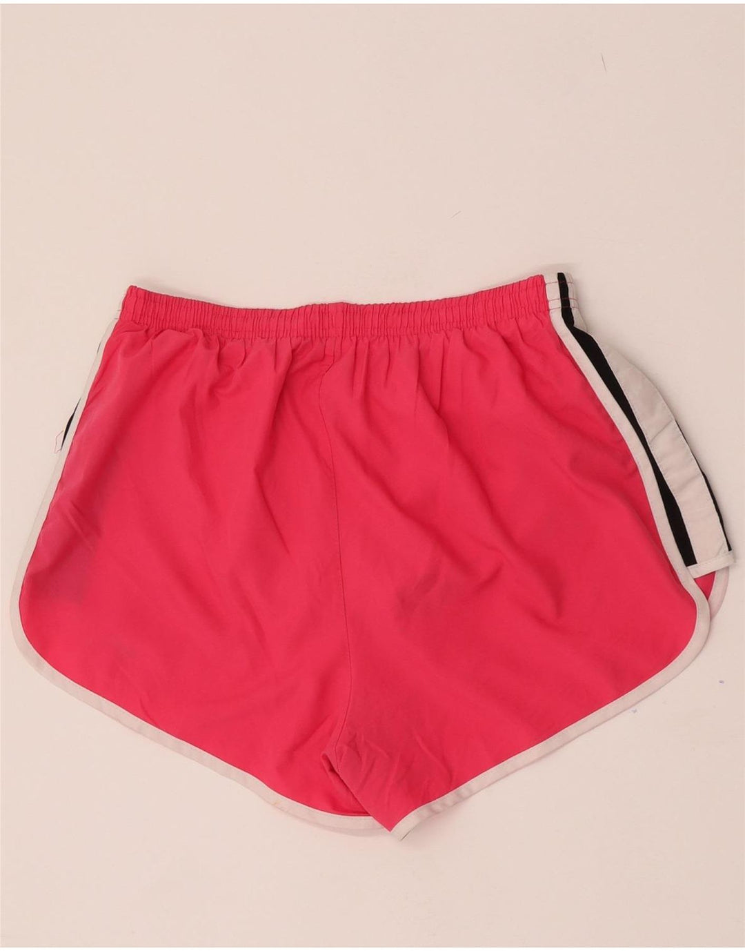 Shorts esportivos femininos Nike Dri Fit UK 12 poliéster colorblock rosa médio