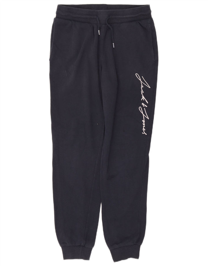 Calça de treino masculina Jack & Jones Graphic Joggers médio azul marinho