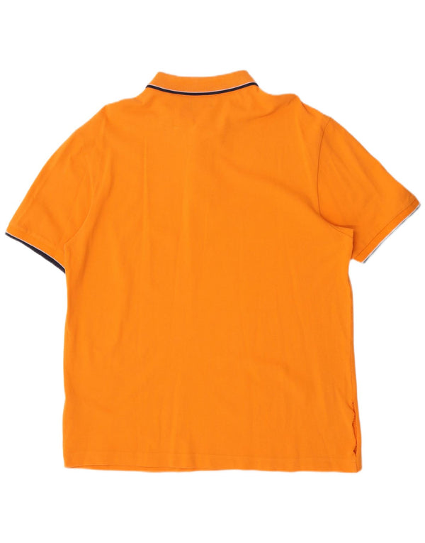 Camisa polo masculina Kappa XL laranja algodão