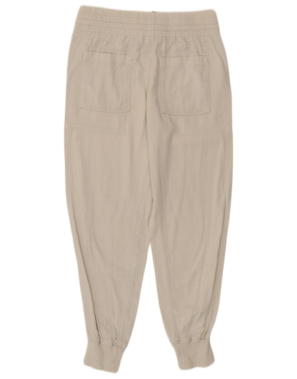 Zara Calça jogger feminina casual XS W24 L26 branco