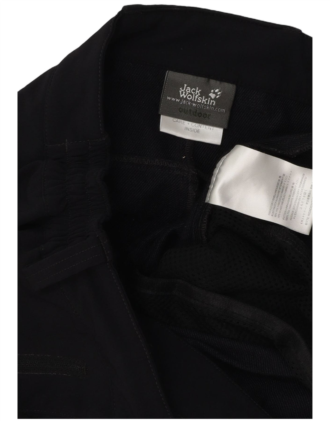 Calça cargo masculina Jack Wolfskin para caminhada W33 L34 poliamida preta