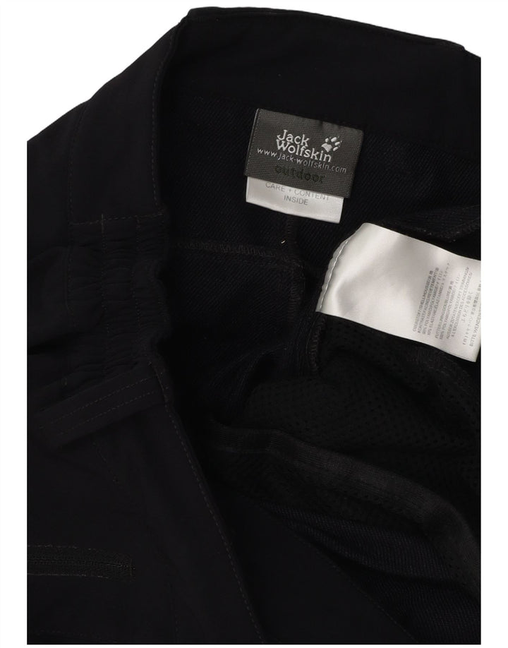 Calça cargo masculina Jack Wolfskin para caminhada W33 L34 poliamida preta