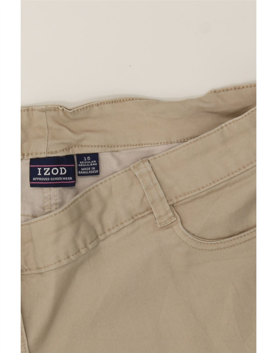 IZOD Womens Regular Casual Trousers US 15 XL W34 L29 Beige Cotton Vintage Izod and Second-Hand Izod from Messina Hembry 