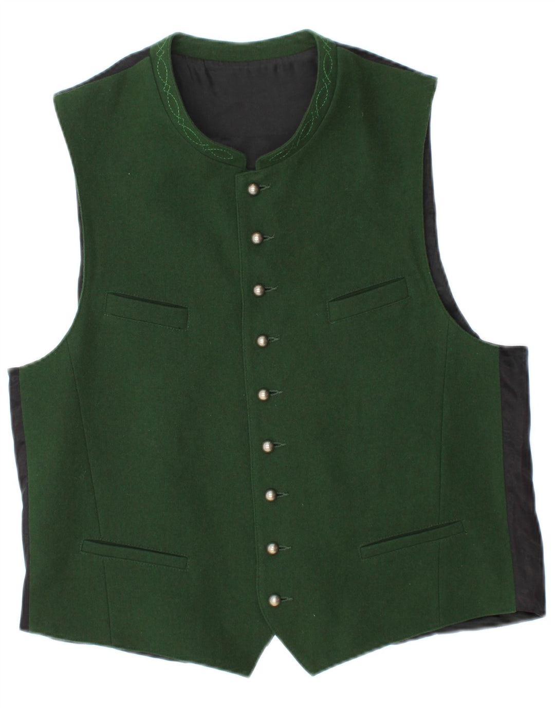 Colete masculino HAMMERSCHMID EU 50 lã verde médio