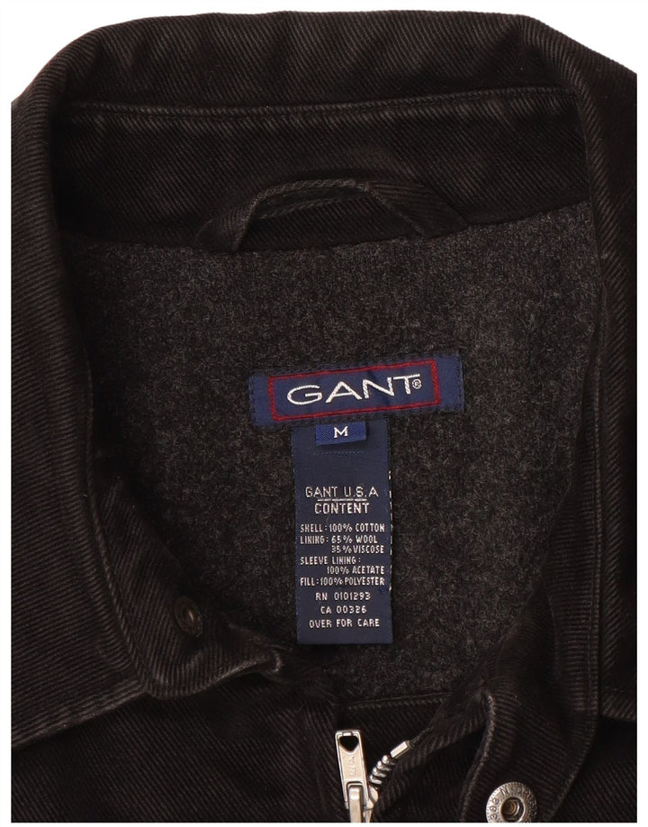 Jaqueta bomber masculina GANT Reino Unido 38 algodão preto médio