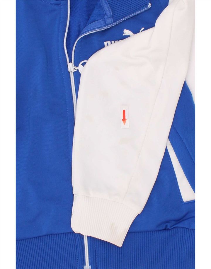 Jaqueta Puma Boys Graphic Tracksuit Top 3-4 anos Azul Colorblock Poliéster