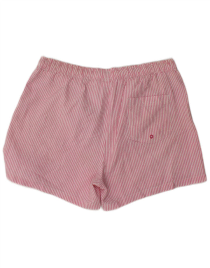 Zara Shorts de banho masculino grande W34 listrado rosa
