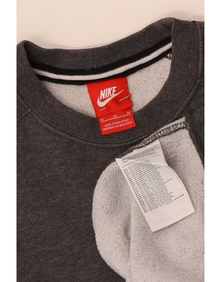Nike Mens Moletom Jumper Médio Algodão Cinza