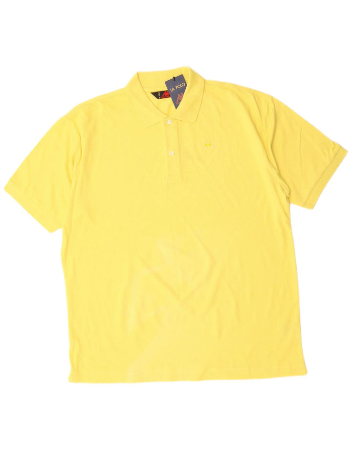 Camisa polo masculina KAPPA XL algodão amarelo
