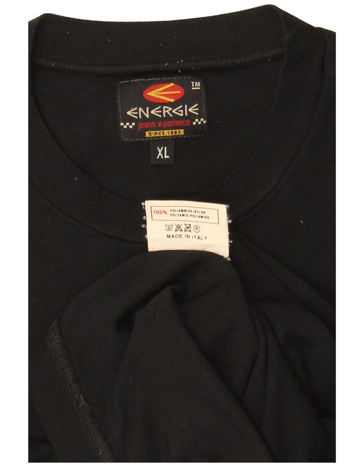 Camiseta Energie Boys Top 15-16 Anos XL Preto Poliamida
