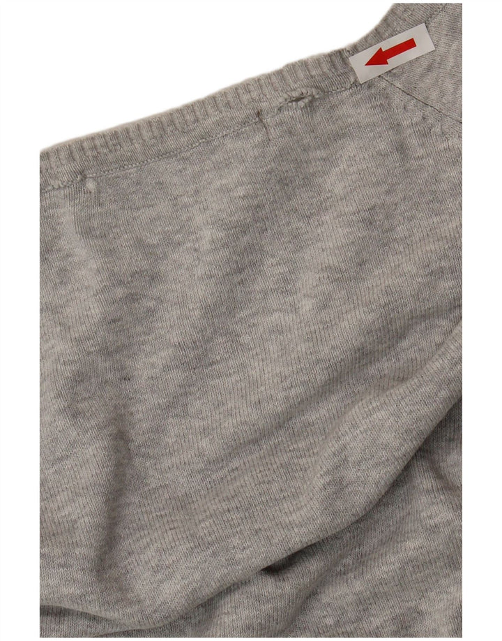 Suéter cardigã feminino Zara Reino Unido 14 grande cinza manchado