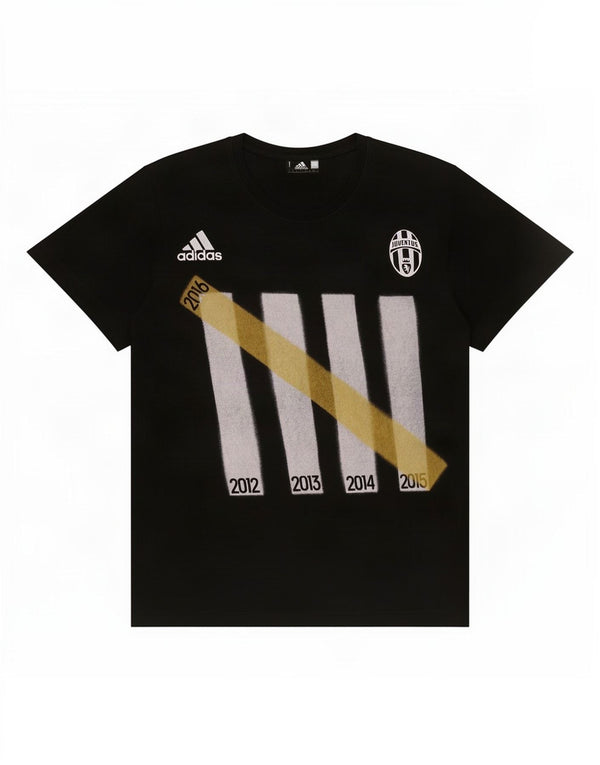 Camiseta Adidas Masculina Juventus Graphic Top Pequeno Algodão Preto