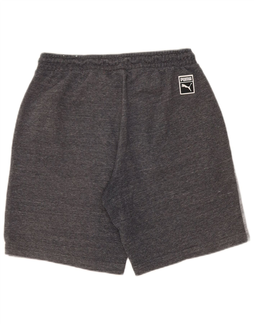 Shorts esportivos masculinos Puma pequeno cinza colorblock algodão
