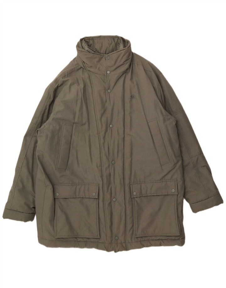 Jaqueta acolchoada masculina KAPPA UK 44 2XL algodão verde