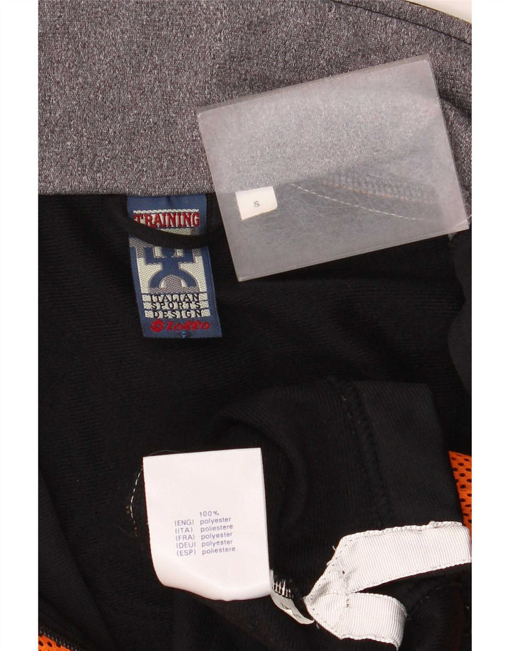 Lotto Mens Graphic Tracksuit Top Jacket Pequeno Laranja Colorblock Poliéster