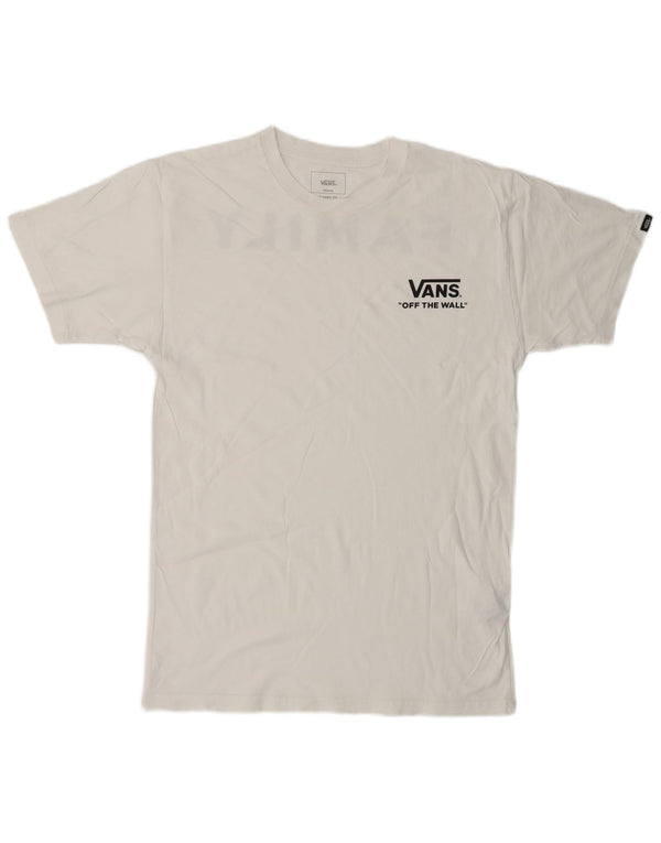 Camiseta masculina VANS Classic Fit Graphic Top Médio Algodão Branco