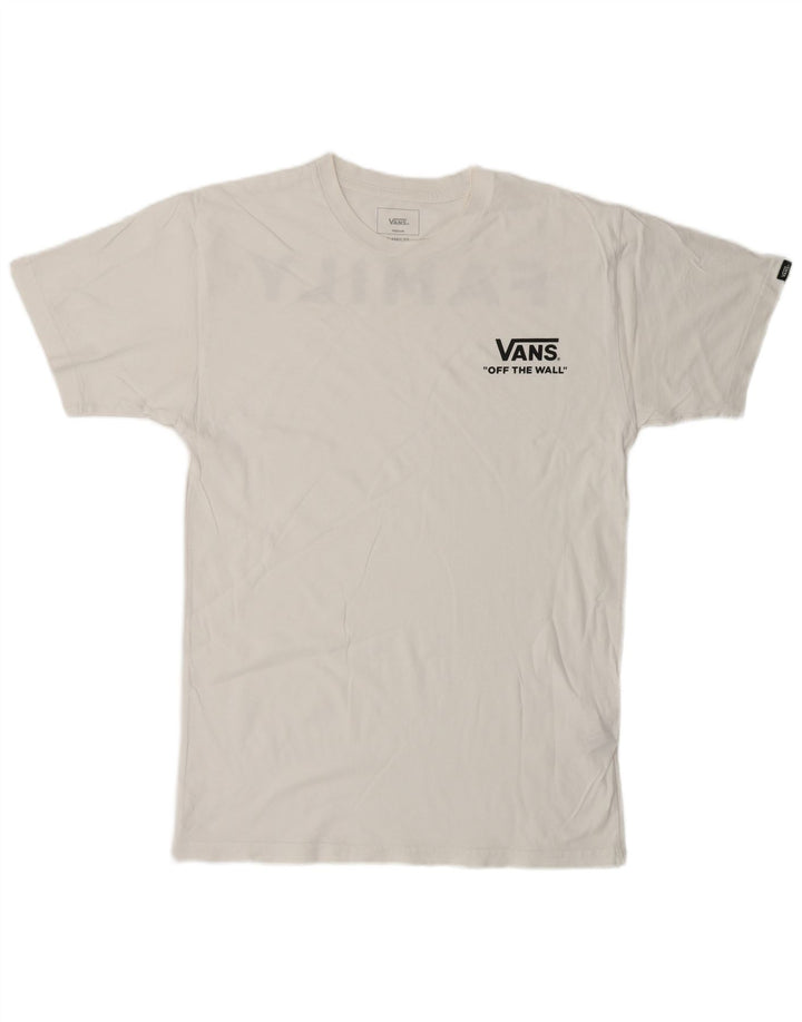 Camiseta masculina VANS Classic Fit Graphic Top Médio Algodão Branco