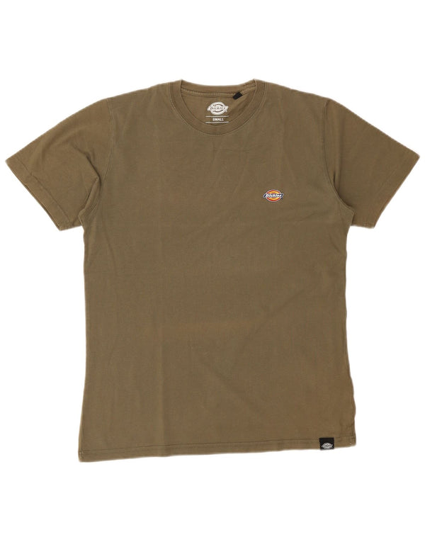 Camiseta masculina Dickies top pequeno de algodão cáqui