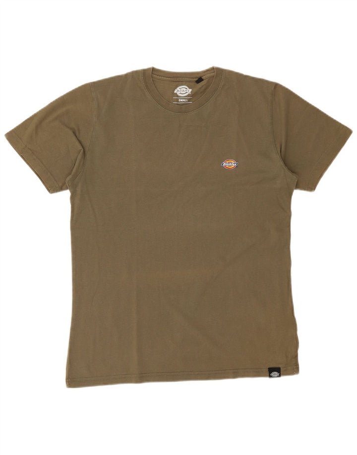 Camiseta masculina Dickies top pequeno de algodão cáqui