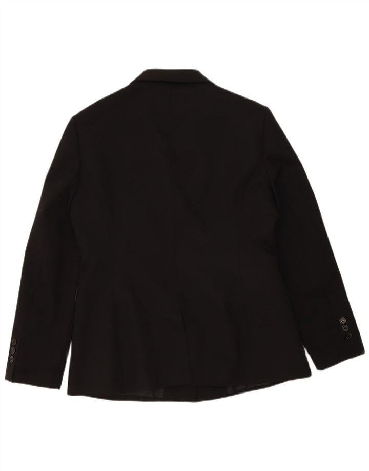 Jaqueta Blazer Feminina Etam com 3 Botões Reino Unido 16 Grande Poliéster Preto