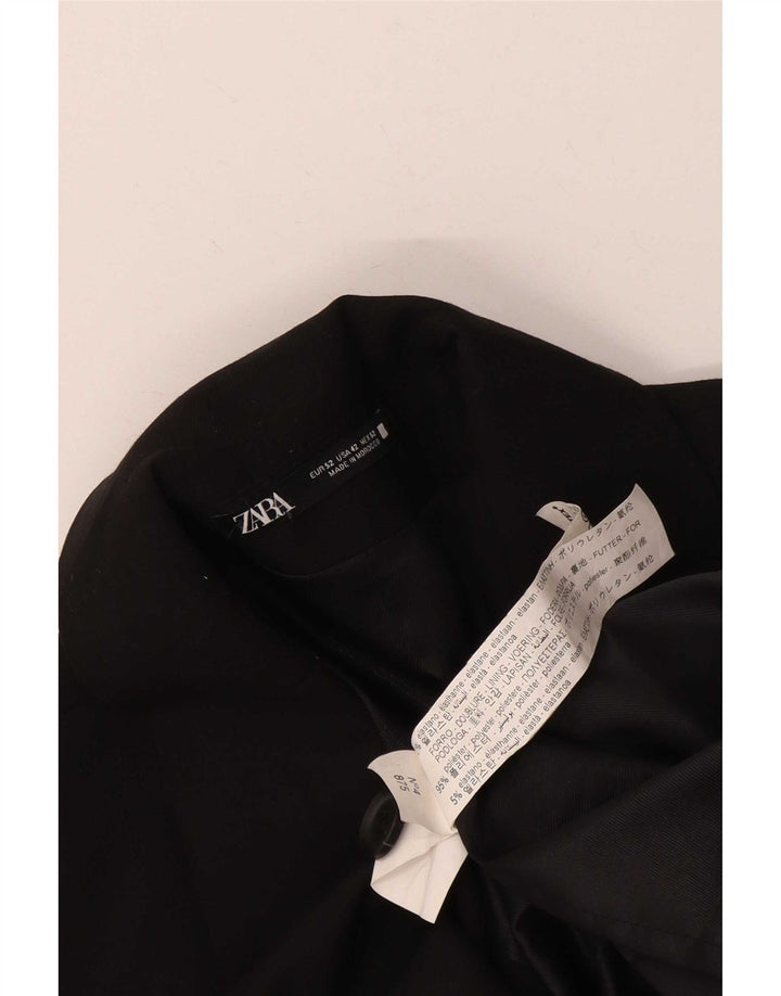 Jaqueta Zara Mens Blazer EU 52 Grande Poliéster Preto