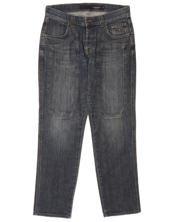 Jeans retos femininos Jeckerson W32 L29 algodão azul