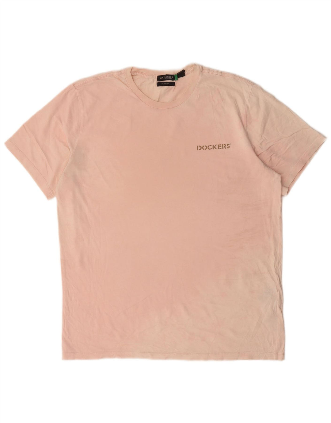 Dockers Mens Slim T-Shirt Top Grande Algodão Rosa
