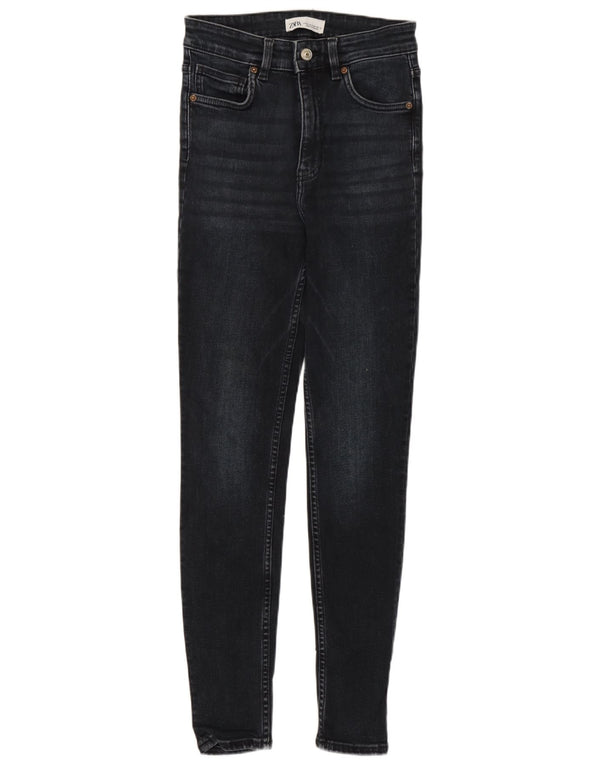 Calça jeans skinny feminina Zara EU 36 XS W26 L28 azul marinho
