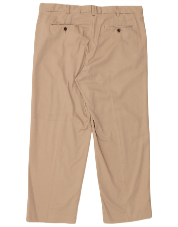 Calça Chino masculina EDDIE BAUER reta W38 L30 algodão bege