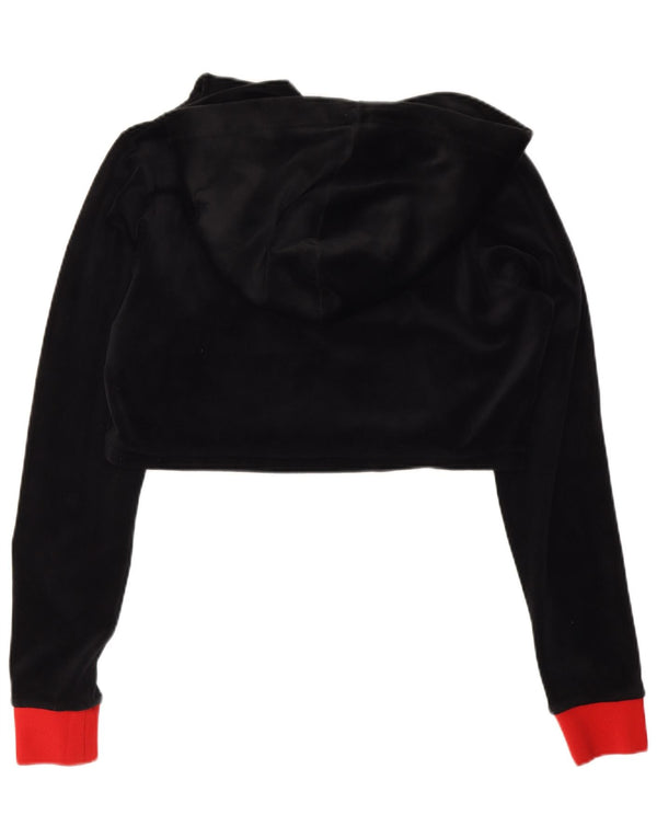 Suéter com capuz feminino Fila Crop Graphic UK 10 pequeno bloco colorido preto