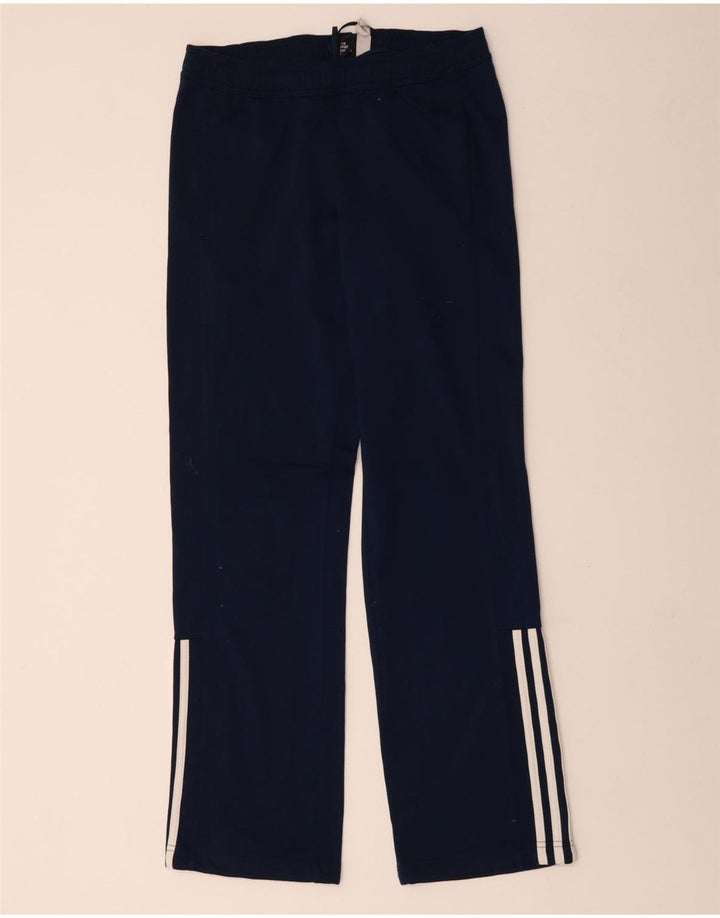 Calças de treino masculinas ADIDAS pequenas poliéster azul marinho