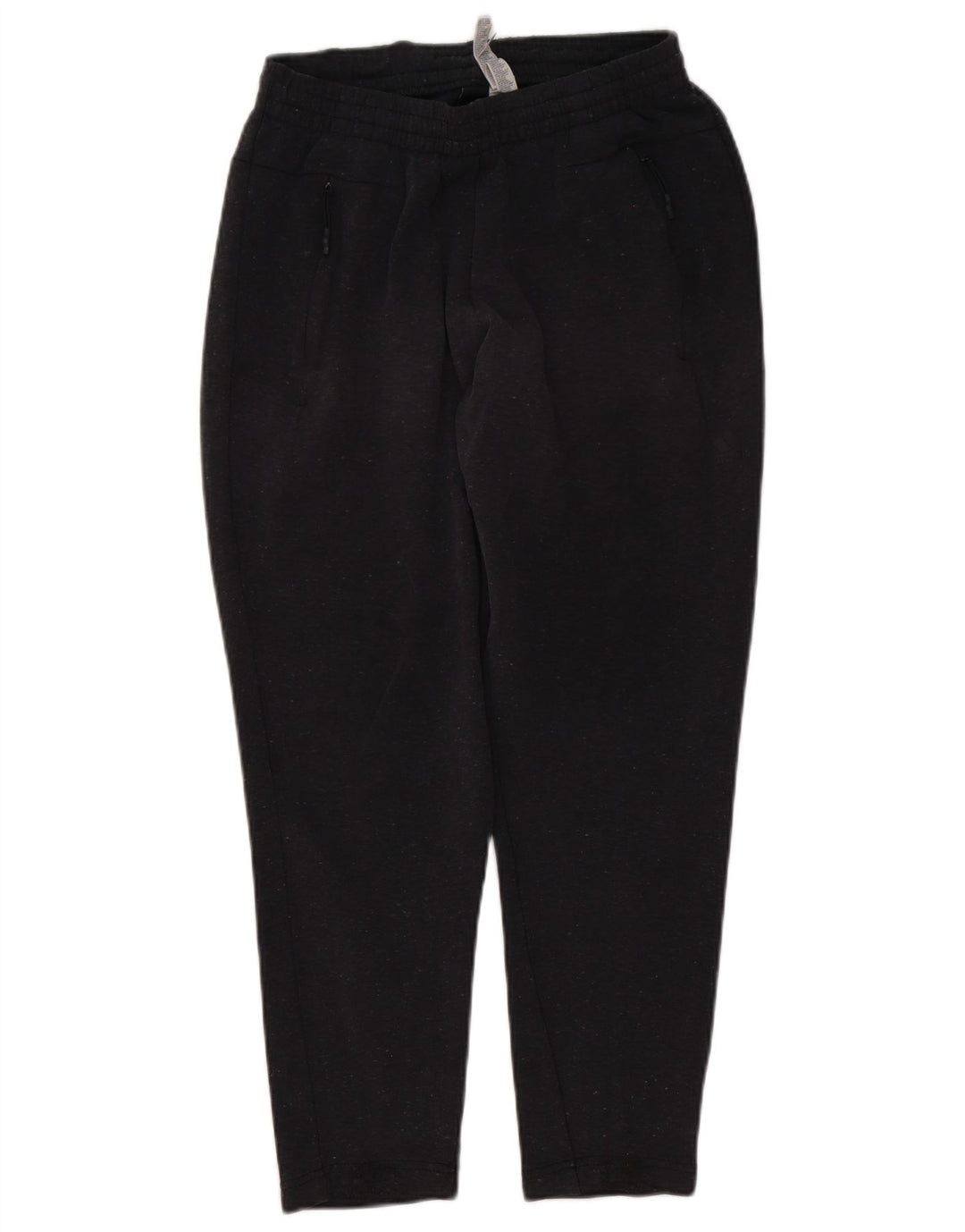 Calça de treino masculina Adidas pequena cinza manchada de algodão