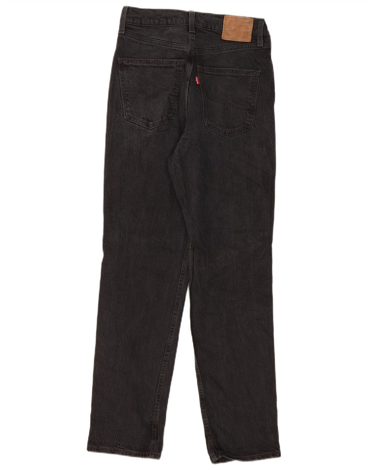 Calça jeans feminina Levi's Tapered W26 L29 algodão preto