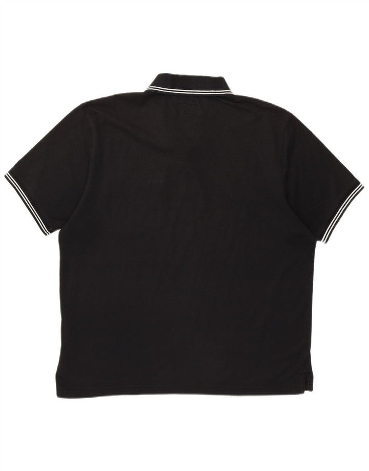 Camisa polo masculina CHAMPION grande algodão preto