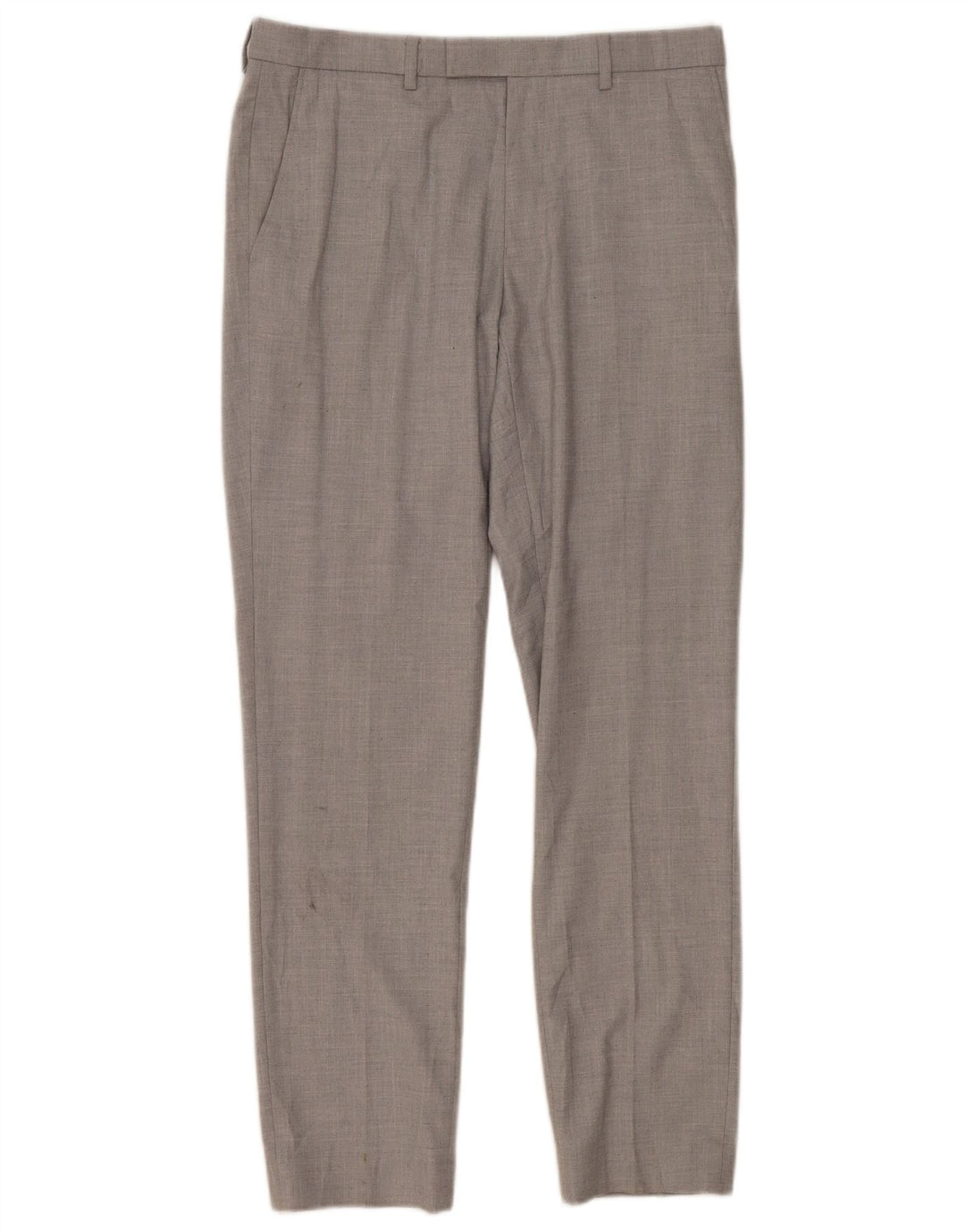 Calça masculina Marks & Spencer Slim Suit W32 L31 cinza poliéster clássico