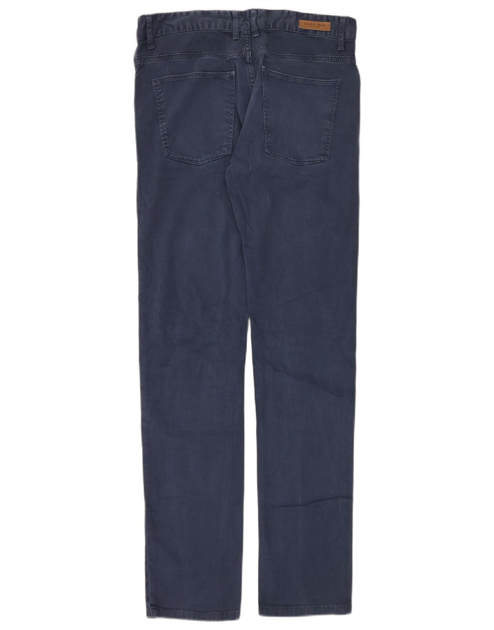 Zara Mens Slim Calça Casual EU 40 Médio W31 L34 Azul