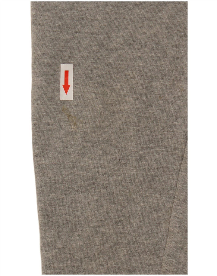 Fila moletom feminino oversized jumper UK 10 pequeno algodão cinza