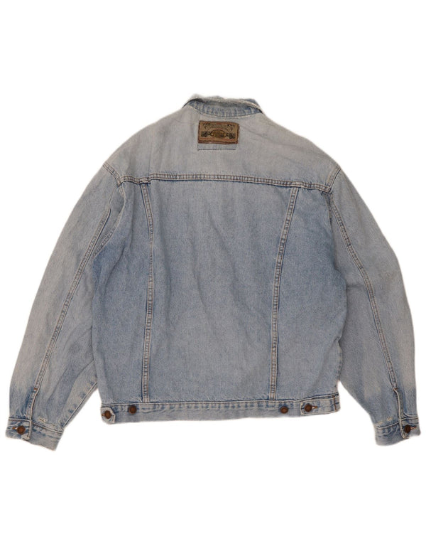 Jaqueta jeans masculina Wampum UK 38 azul médio