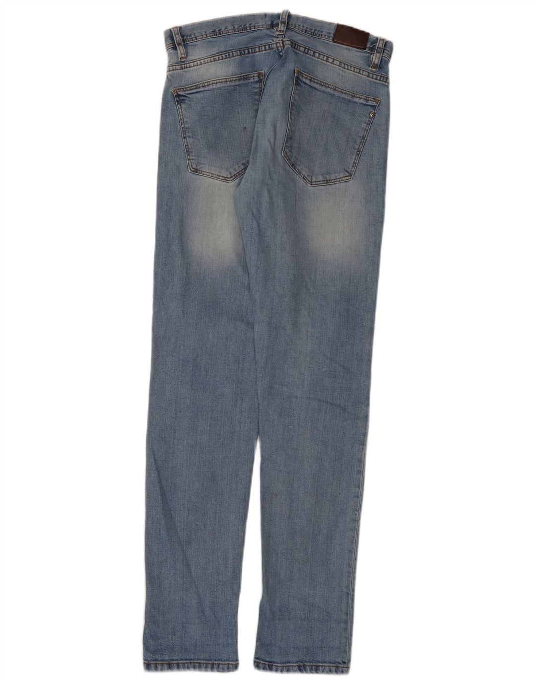 Zara Mens Slim Jeans EU 38 Pequeno W30 L32 Azul