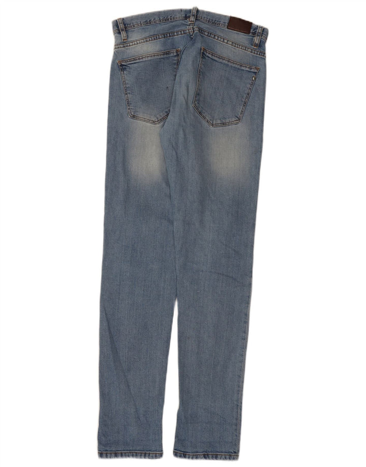 Zara Mens Slim Jeans EU 38 Pequeno W30 L32 Azul