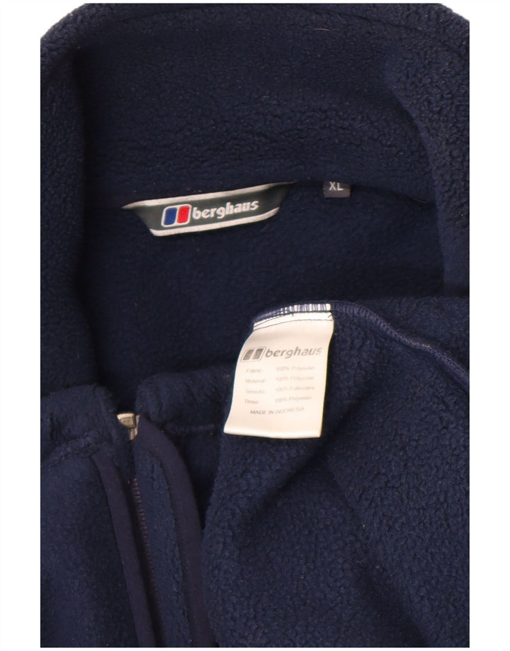 Jaqueta de lã masculina Berghaus UK 42 XL poliéster azul marinho