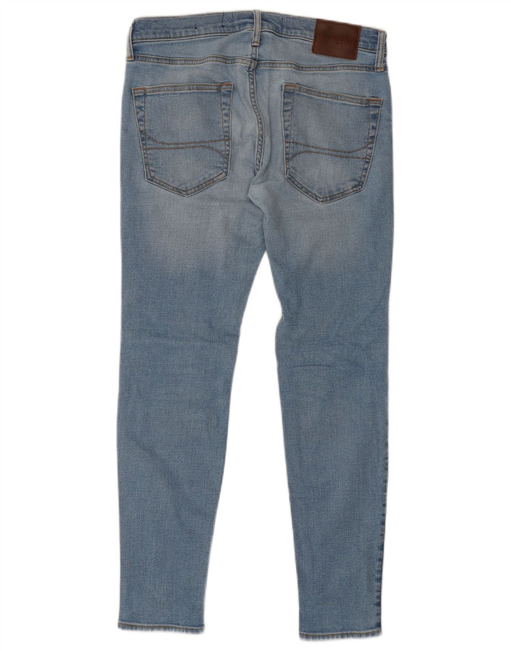Calça jeans masculina super skinny HOLLISTER W32 L30 algodão azul