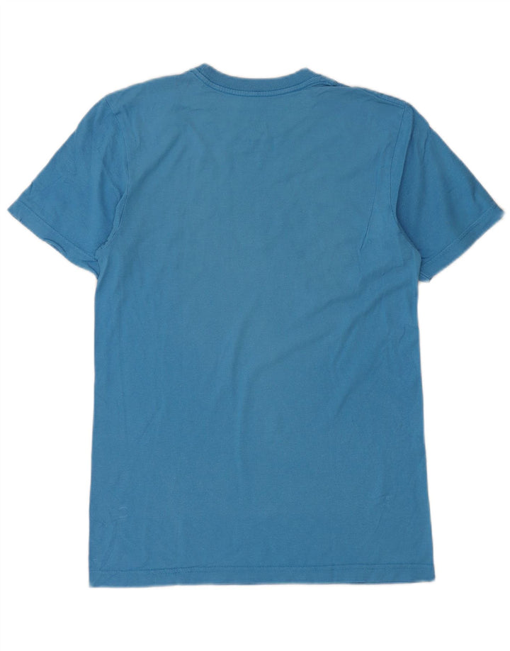 Camiseta Nike masculina regular fit gráfica top pequeno algodão azul