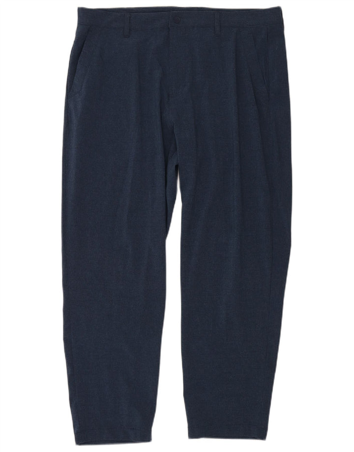 Calça Chino Reta Masculina Adidas W36 L28 Azul Marinho Poliéster