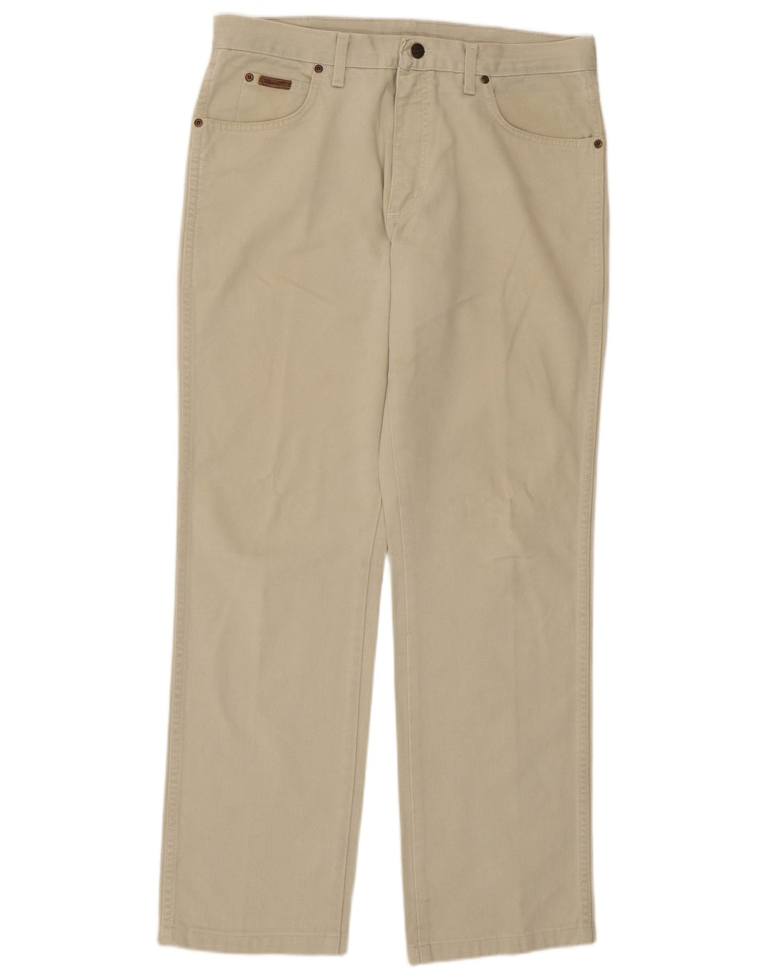 Wrangler Masculino Regular Straight Jeans W34 L31 Algodão Verde